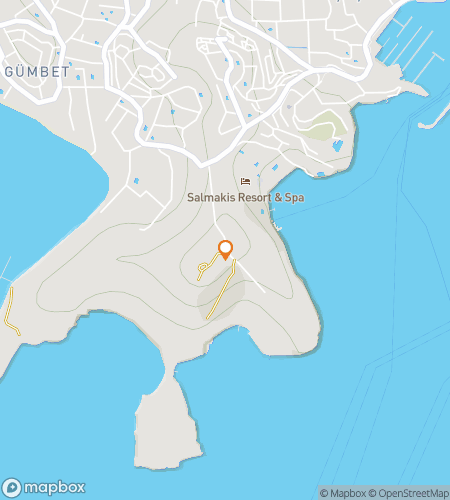 Map of scavenger hunt walking tour for Castle-to-Marina Clue Dash: Bodrum Unlocked