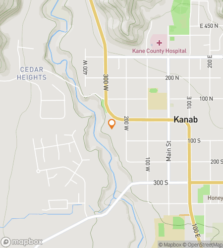 Map of scavenger hunt walking tour for Kanab‘s Kooky Questventure