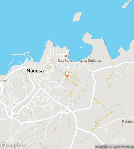 Map of scavenger hunt walking tour for Echoes of Paros: Secrets of Naoussa