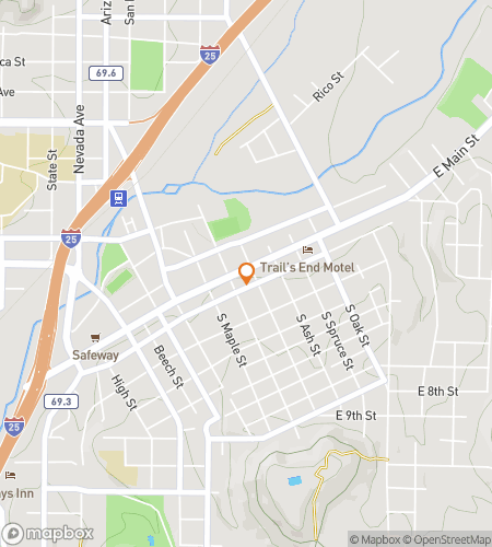 Map of scavenger hunt walking tour for Trinidad Tri-umph Hunt