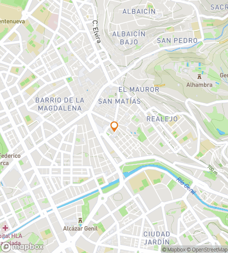 Map of scavenger hunt walking tour for Granada: The Great Roamance