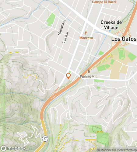 Map of scavenger hunt walking tour for The Peak of Purrfection in Los Gatos