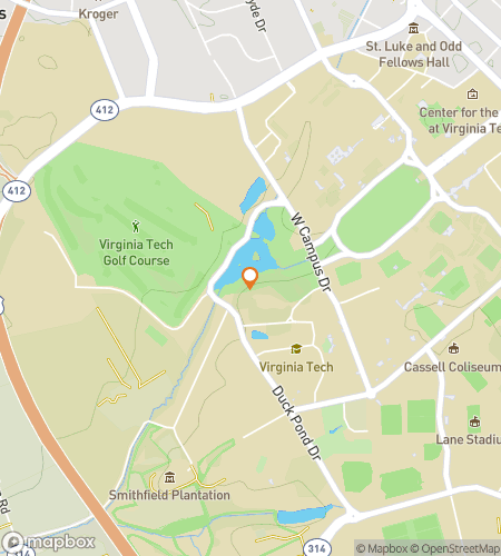 Map of scavenger hunt walking tour for Hokie Hoedown Scavenger Hunt