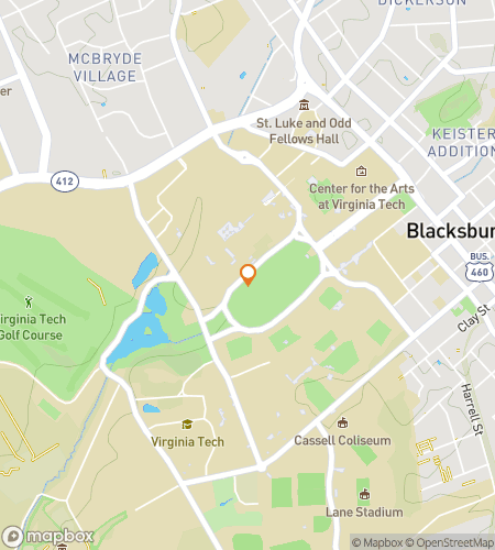 Mapa do tour a pé de caça ao tesouro para Trilhas Hokie e Contos Escondidos