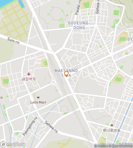 Map of scavenger hunt walking tour for Suwon Scavenger Hunt