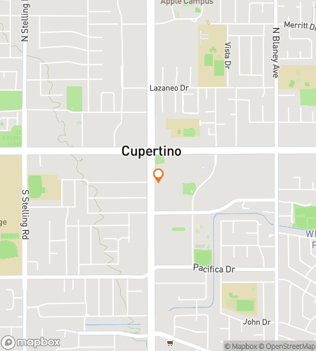 Map of scavenger hunt walking tour for Cupertino‘s Quirky Quest