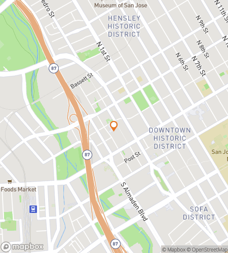 Map of scavenger hunt walking tour for The Heart of Silicon Valley