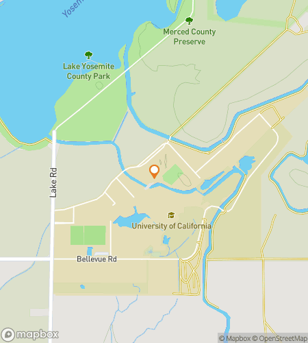 Mapa do passeio a pé de caça ao tesouro para Bobcat Quest: O Desafio UC Merced