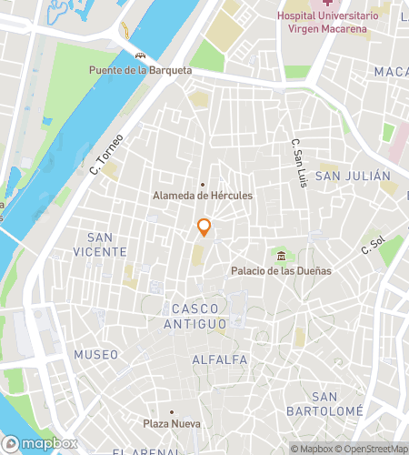Map of scavenger hunt walking tour for Alameda Tapas and Terraces Bar Hunt