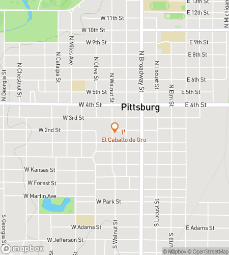 Map of scavenger hunt walking tour for Pittsburg‘s Playful Pursuit