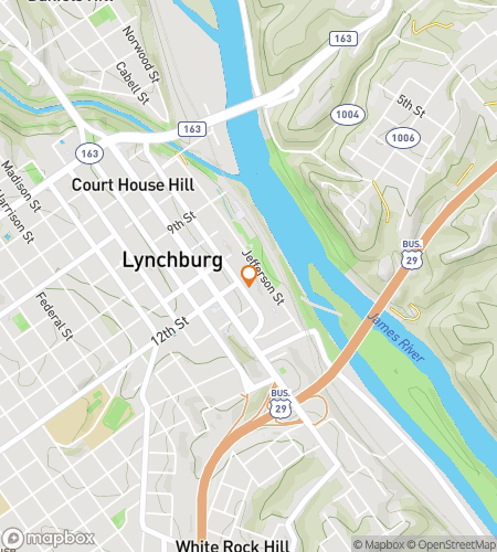 Map of scavenger hunt walking tour for Hunt Through History