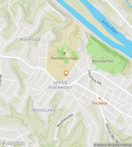 Map of scavenger hunt walking tour for Randolph College Hunt