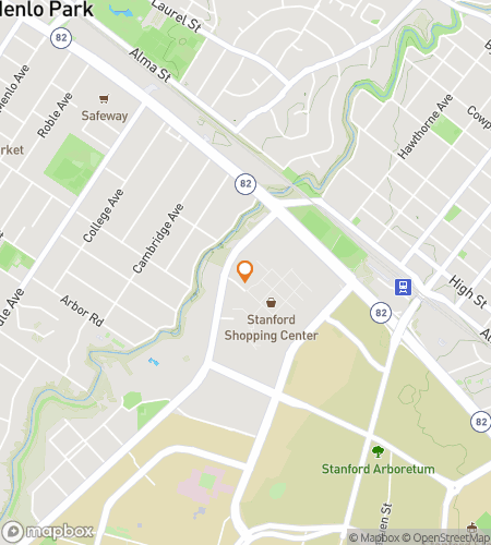 Map of scavenger hunt walking tour for Palo Alto Prowl and Ponder