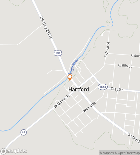 Map of scavenger hunt walking tour for Hartford Hootenanny Hunt