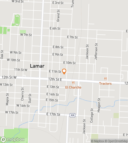 Downtown Lamar Loot-n‘-Laugh Adventure için scavenger hunt yürüyüş turu haritası