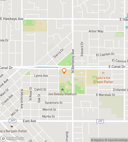 Map of scavenger hunt walking tour for Turlock‘s Tantalizing Treasure Hunt