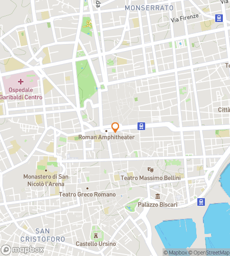 แผนที่ทัวร์เดินล่าสมบัติสำหรับ เปลวไฟ ตำนาน และความลับแบบบาโรกของคาตาเนีย