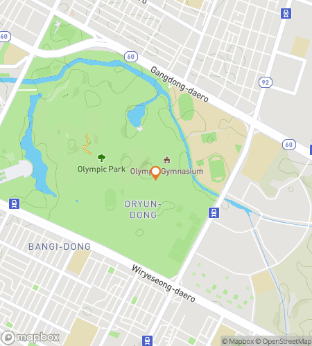 Χάρτης περιήγησης με τα πόδια για το Κυνήγι Θησαυρού στο Amazing Seoul Olympic Park