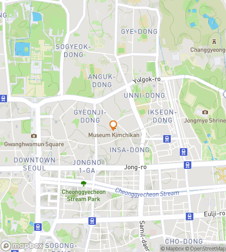 Map of scavenger hunt walking tour for Seoulful Insa-Dong Safari