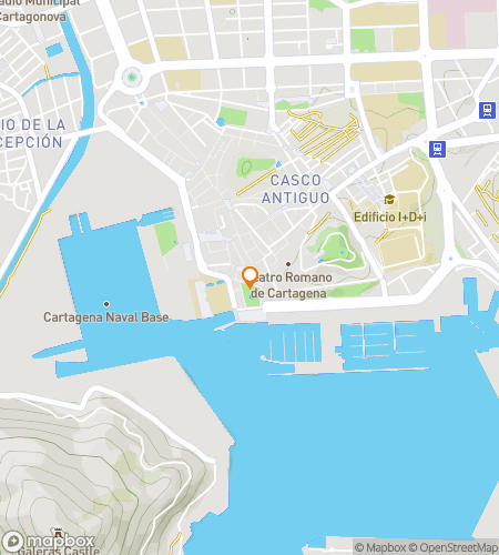 Carte du jeu de piste pédestre pour Carthagène : Ruines Romaines & Indices Méditerranéens