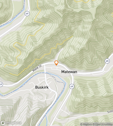 Map of scavenger hunt walking tour for Matewan Scavenger Hunt