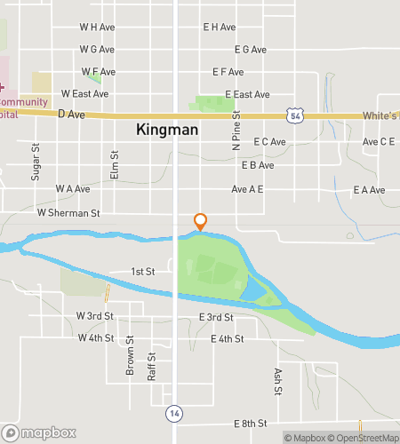 Map of scavenger hunt walking tour for Kingmans Krazy Downtown Adventure