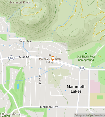 Map of scavenger hunt walking tour for Mammoth Lakes&colon; Go Big & Wander