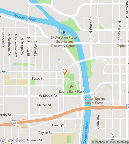 מפה של סיור רגלי לחיפוש אוצרות עבור Wichita Kansas Bar Hunt