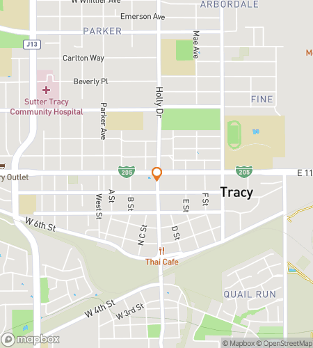 Map of scavenger hunt walking tour for Tracy Scavenger Hunt