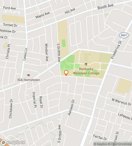 Mapa pěší prohlídky scavenger hunt pro Prowl the Panther Path