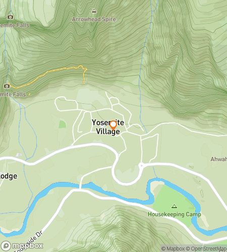 Carte de la visite à pied de chasse au trésor pour "Mountainous Fun" dans la vallée de Yosemite