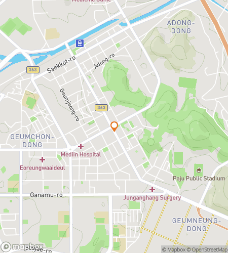 Map of scavenger hunt walking tour for Paging Paju: Secrets Between History and Harmony