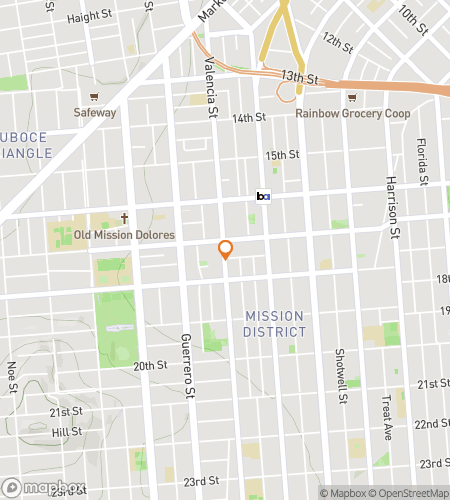 Map of scavenger hunt walking tour for Mission: Uncover Dolores