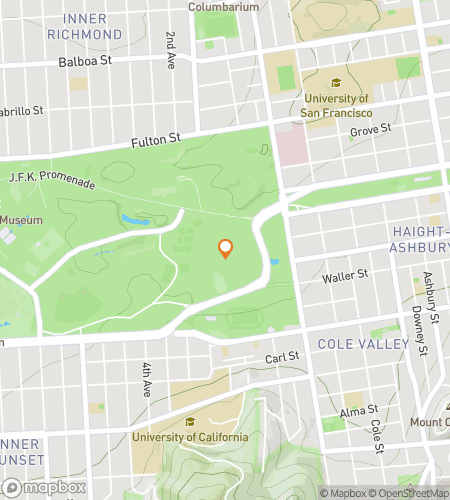 Map of scavenger hunt walking tour for Golden Gate Audio Tour Adventure