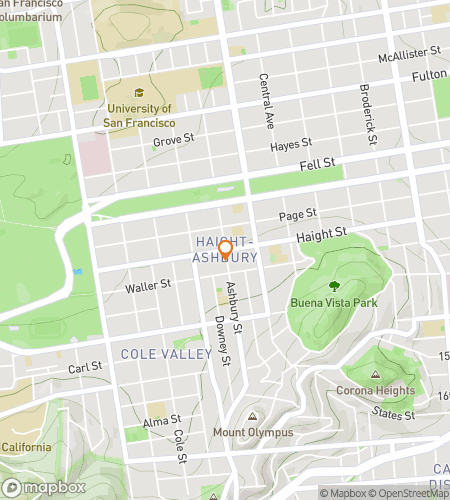 Карта пешеходного квеста по району Хейт-Эшбери