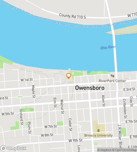 Map of scavenger hunt walking tour for Ohio Riverfront Riddle Romp Adventure