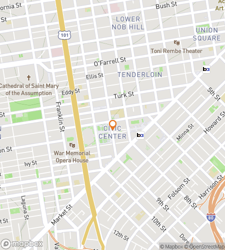 Map of scavenger hunt walking tour for Chasing Legends in the City by the Bay