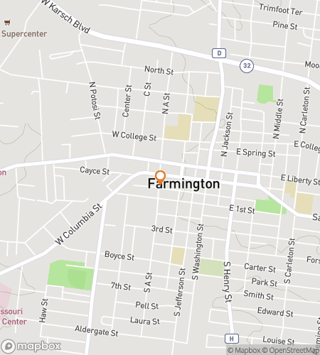 Kaart van een speurtocht wandeltocht voor Farm to Finish&colon; The Farmington Discovery Hunt