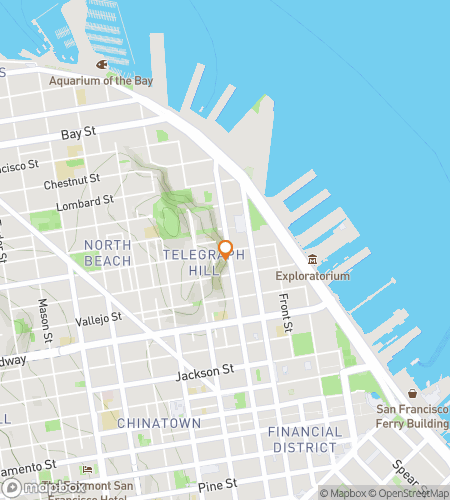 Map of scavenger hunt walking tour for The Embarcadero Scavenger Hunt