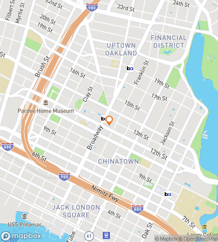 Map of scavenger hunt walking tour for Oakland California Bar Hunt