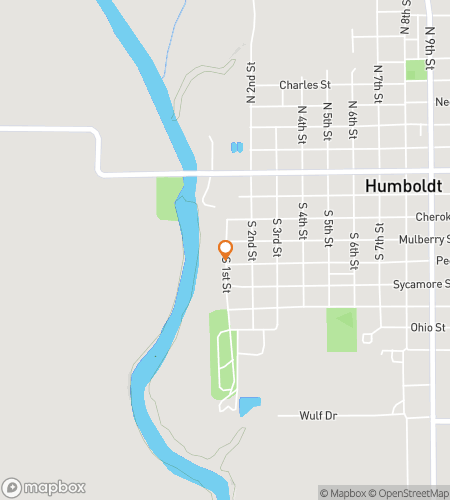 Map of scavenger hunt walking tour for Humboldt Hysteria Treasure Hunt