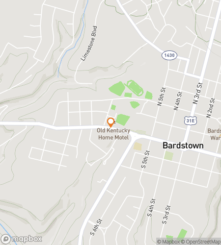 Χάρτης περιήγησης με τα πόδια κυνηγιού θησαυρού για το Bardstown Bourbon Boogie Hunt