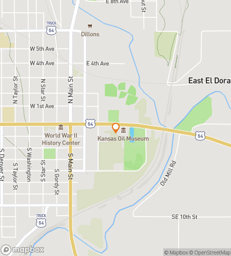 Map of scavenger hunt walking tour for El Dorado‘s Downtown Dazzle Hunt