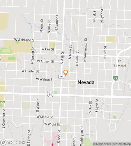 Map of scavenger hunt walking tour for Nevada‘s Downtown Dazzling Dash