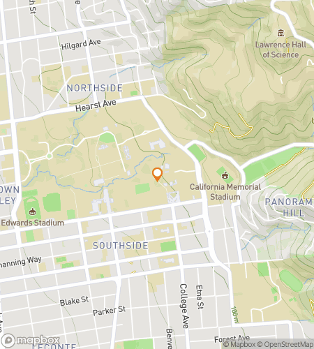 Map of scavenger hunt walking tour for Berkeley Campus Bear Hunt Adventure