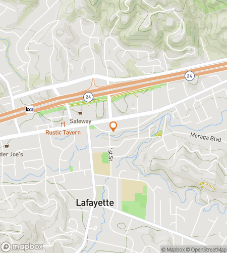 Map of scavenger hunt walking tour for  Lafayette scavenger hunt