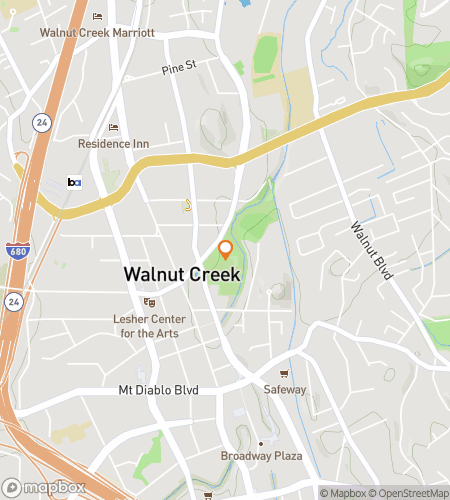 Hartă tur de mers cu vânătoare de indicii pentru Civic Park Hunt