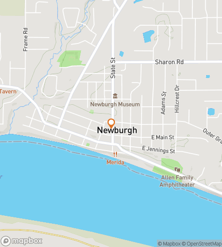 Mapa pěšího prohlídky hledání pokladů pro Newburgh‘s Nifty Neighborhood Hunt