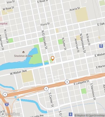 מפת סיור הליכה של משימת חיפוש אחר לוח ברים בסטוקטון&comma; קליפורניה