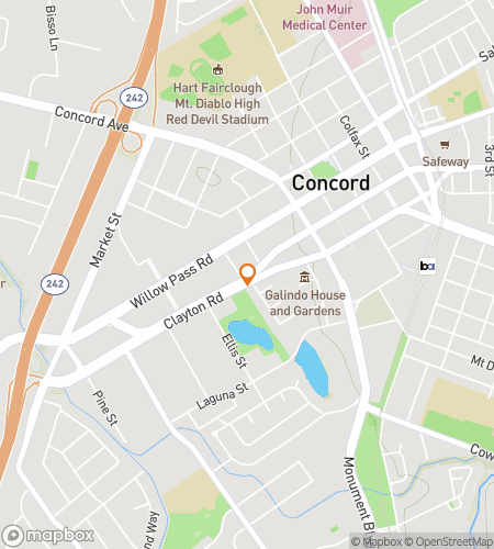 Mapa miejskiej gry terenowej Concords Walk & Wonder Hunt